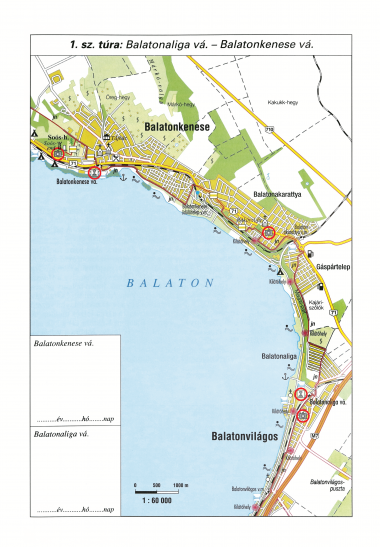 A Gyalogos Balaton Körtúra igazolófüzet 2021. évi 4. kiadásának egy részlete A Gyalogos Balaton Körtúra igazolófüzet 2021. évi 4. kiadásának egy részlete