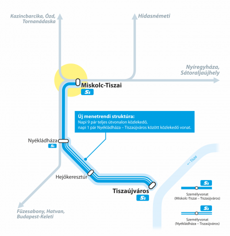 Térkép - Miskolc-Tiszaújváros - (rákattintással nagyítható)